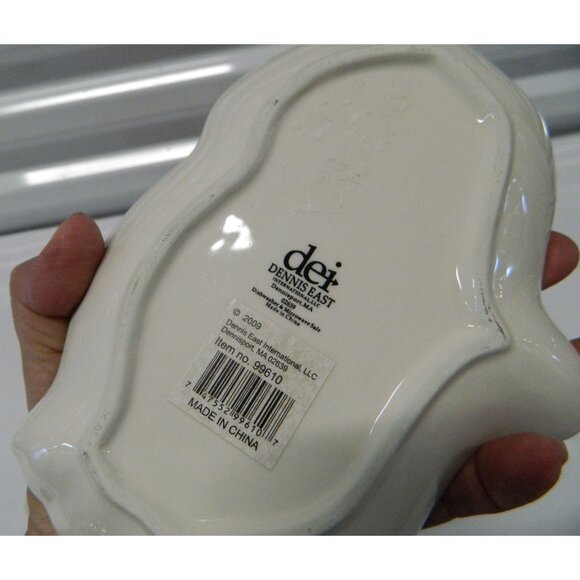 2 Santa Claus Plates & 2 Decorative Swirl Bowls For Holiday Tableware Ceramic - Picture 7 of 11